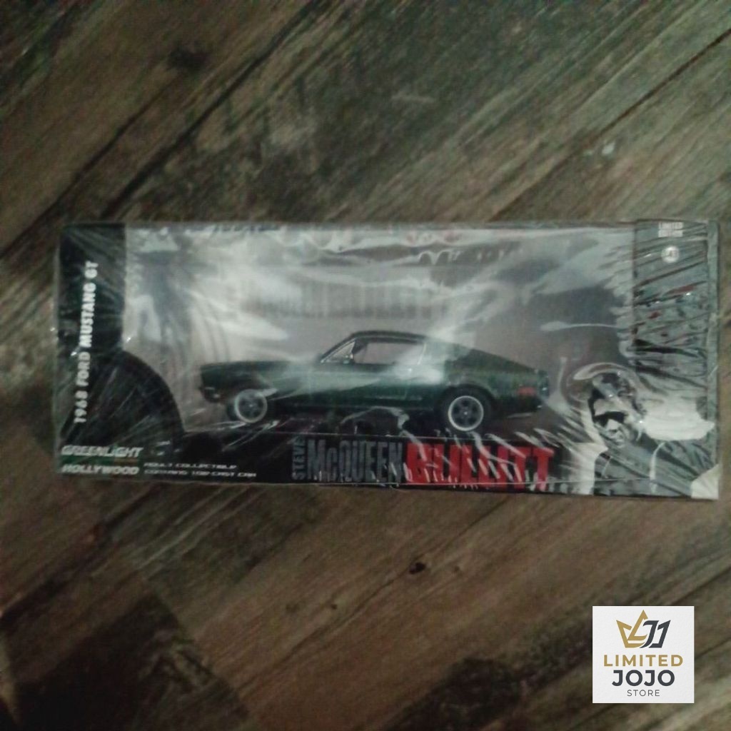 [SEALED NEW] [LIMITED EDITION] GREENLIGHT HOLLYWOOD STEVE McQUEEN BULLIT 1968 FORD MUSTANG GT 1:43
