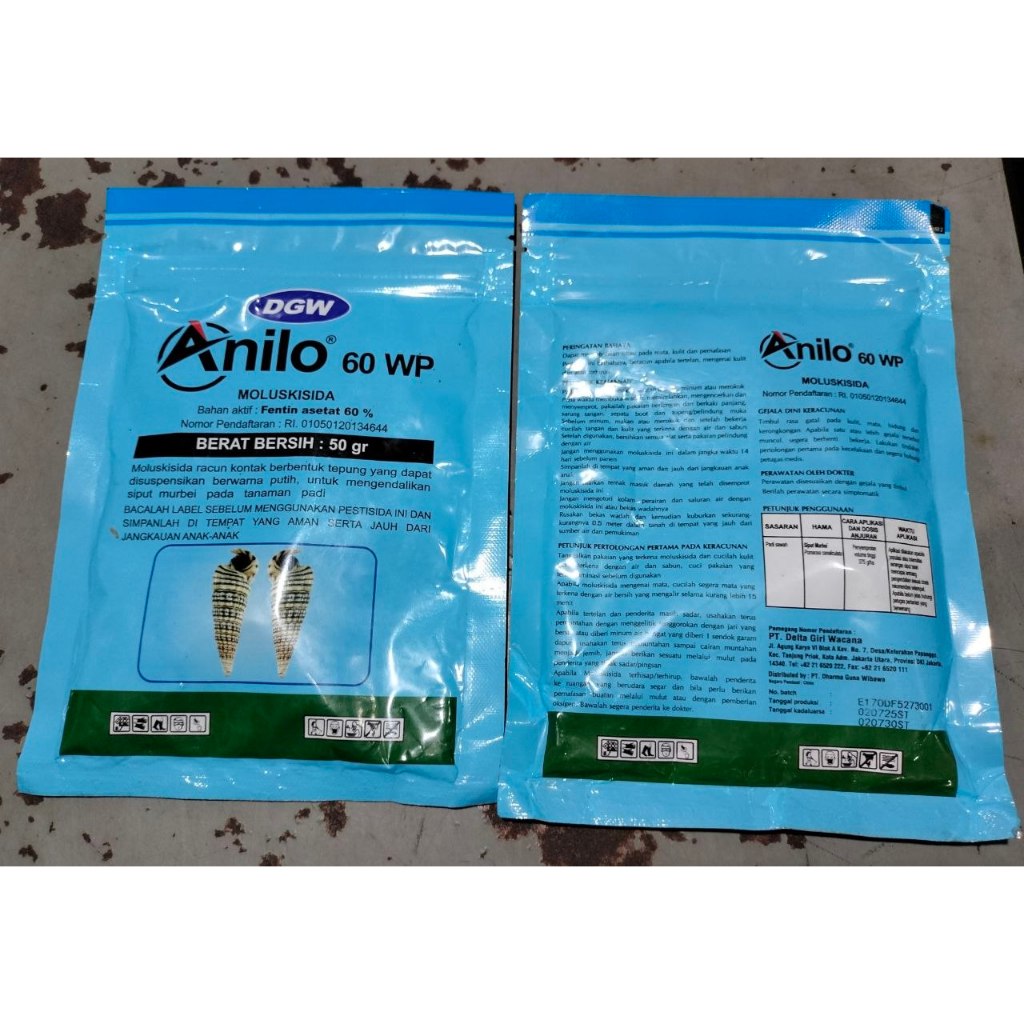 [ASLI DGW] ANILO 60 WP - Moluskisida Ampuh Pembasmi Keong Mas & Siput Sawah