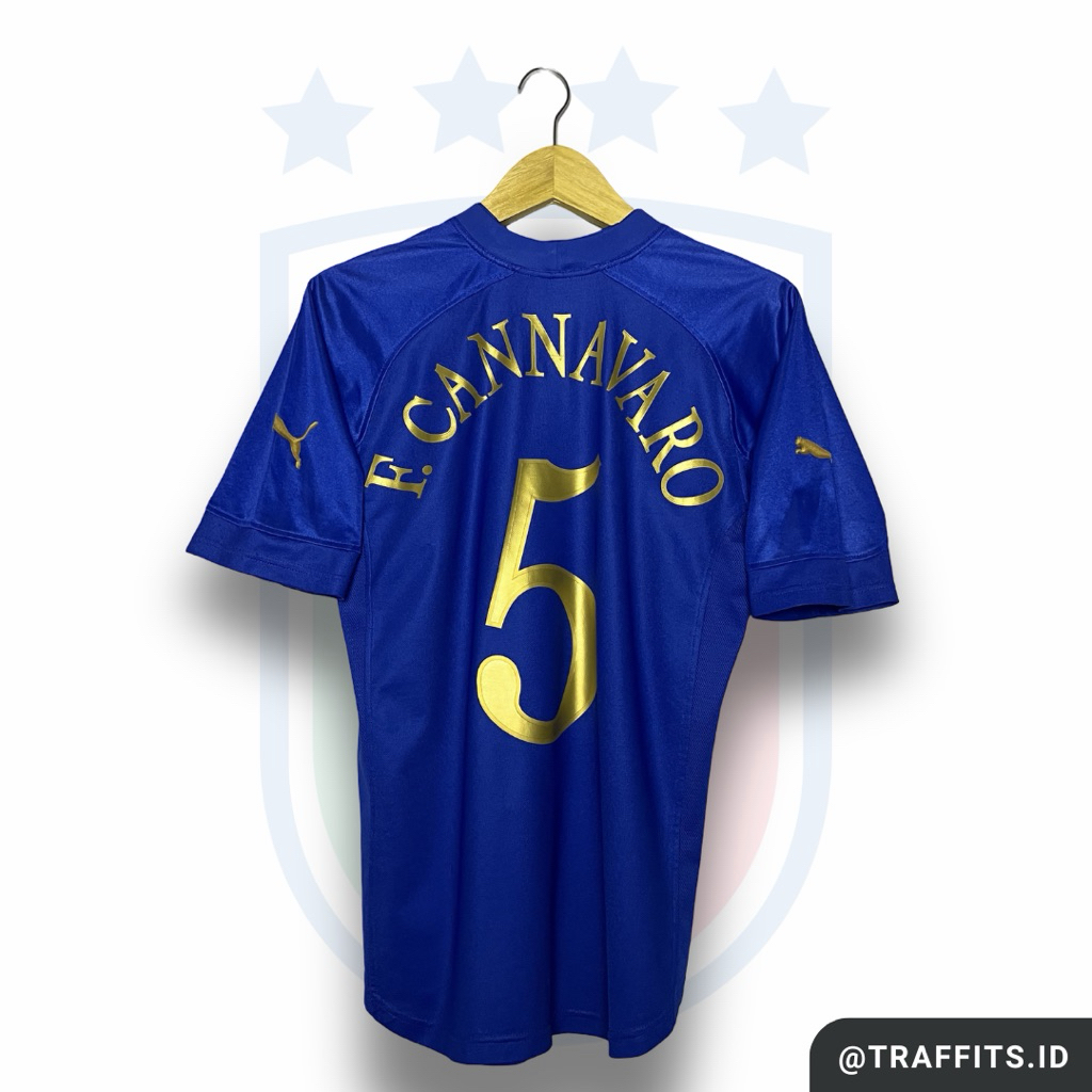 Jersey Italy Home 2004 Fabio Cannavaro Original Size S