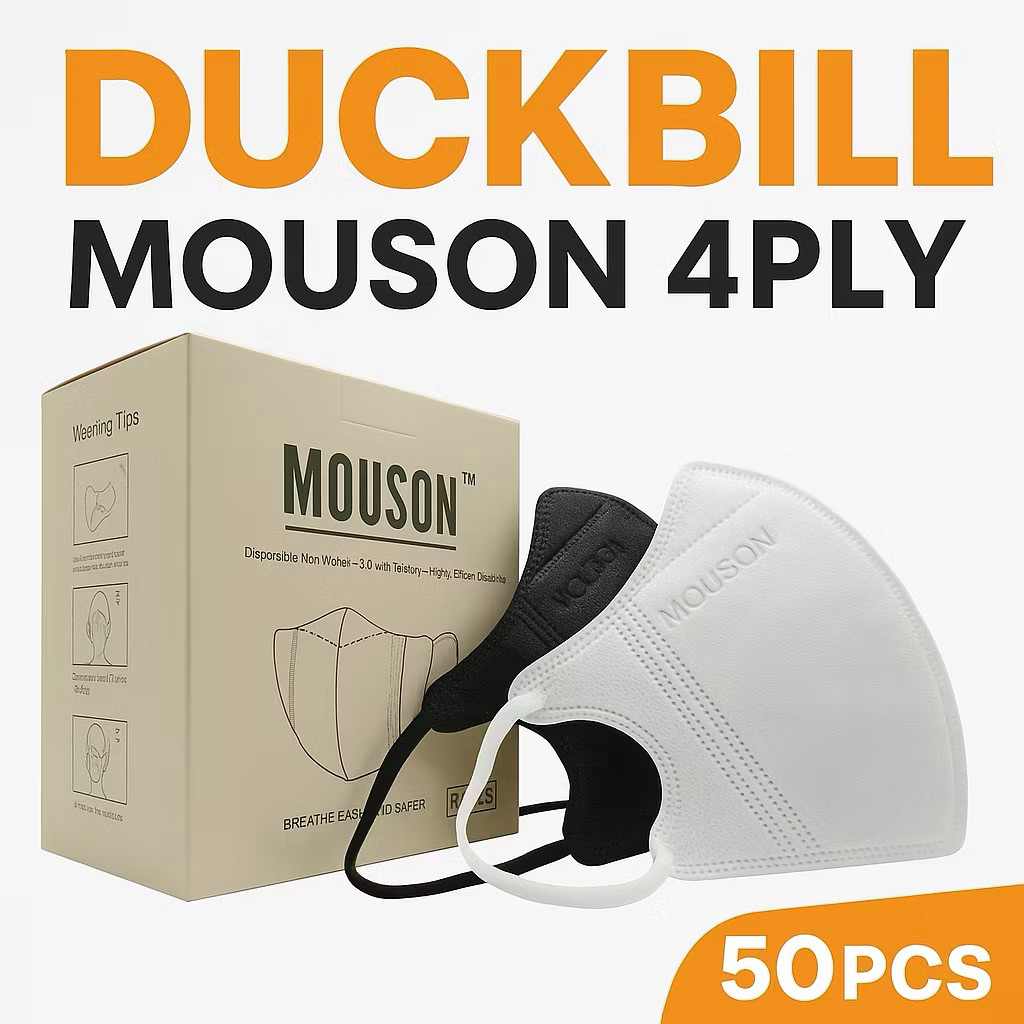 Mouson Duckbill Face Mask / Masker Duckbill Mouson 4Ply Isi 50 Pcs