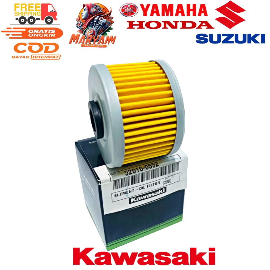 FILTER OLI KLX 150,KLX 250 , NINJA RR MONO, W175, KAWASAKI EDGE , KSR 110 PRO