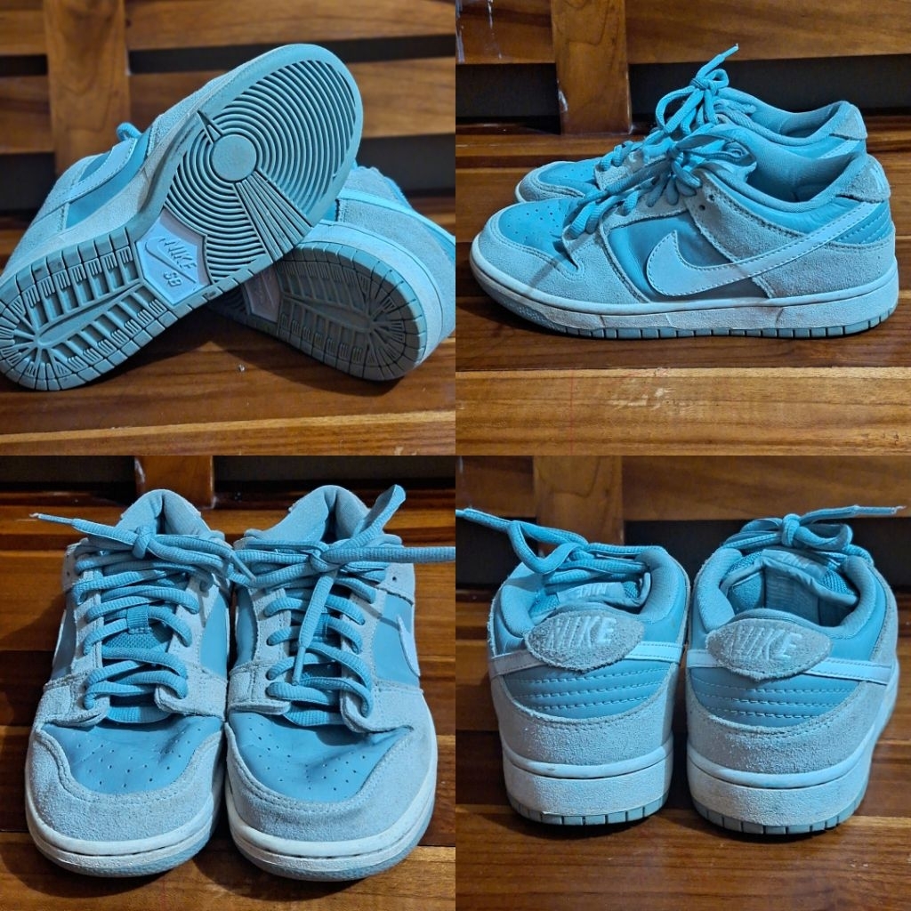 Preloved sepatu wanita NIKE abu putih insole 23 cm