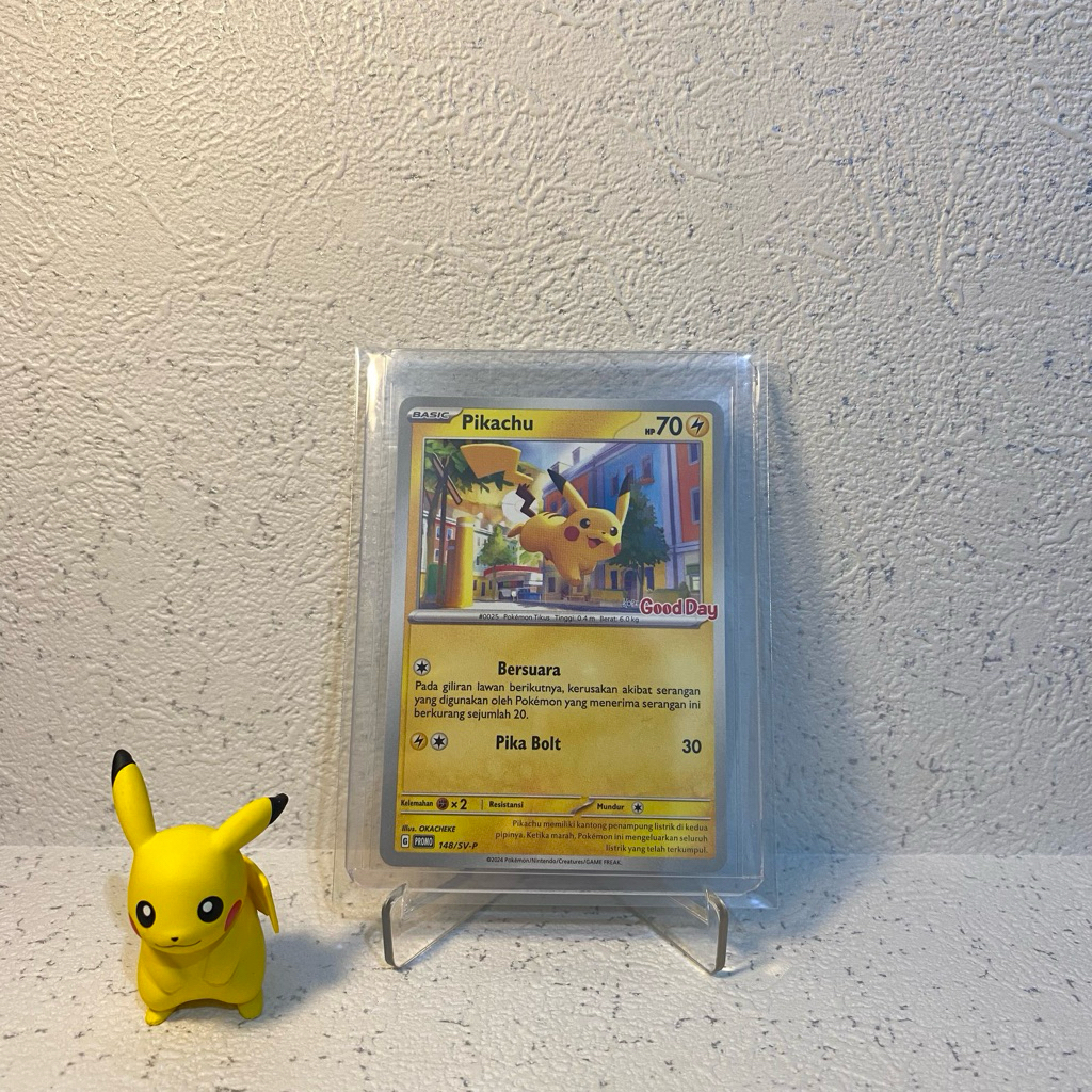 Kartu Pokemon Promo Good Day | Pikachu | Pokemon x Good Day