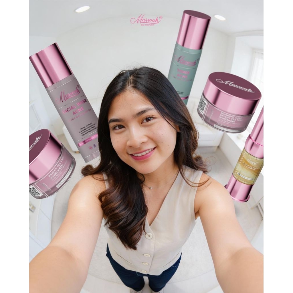 ORIGINAL MARWAH PAKET SKINCARE BARU PLATINUM AGING SPECIAL ANTI AGING BRIGHT AGING TREATREE ATT BRIG