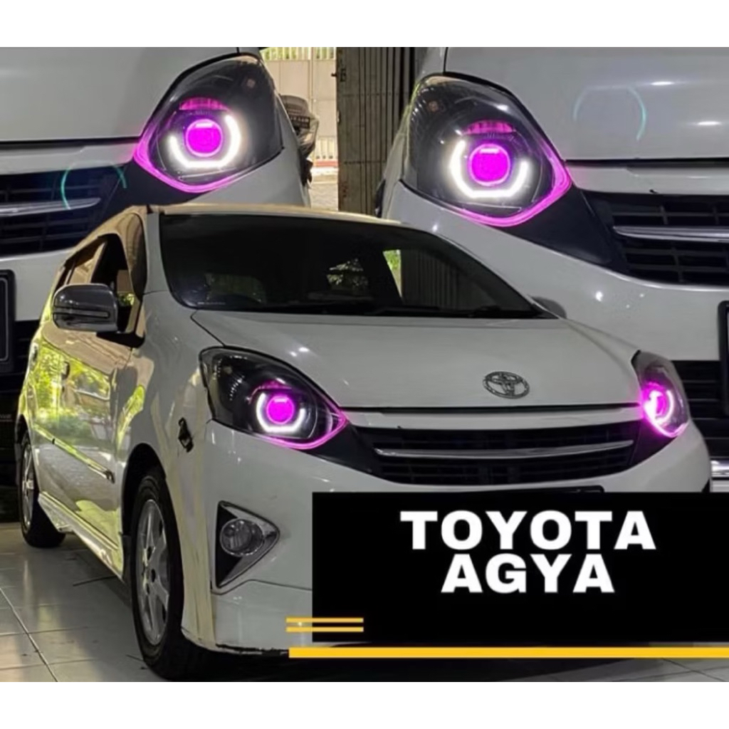 headlamp agya ayla custom biled lampu agya ayla
