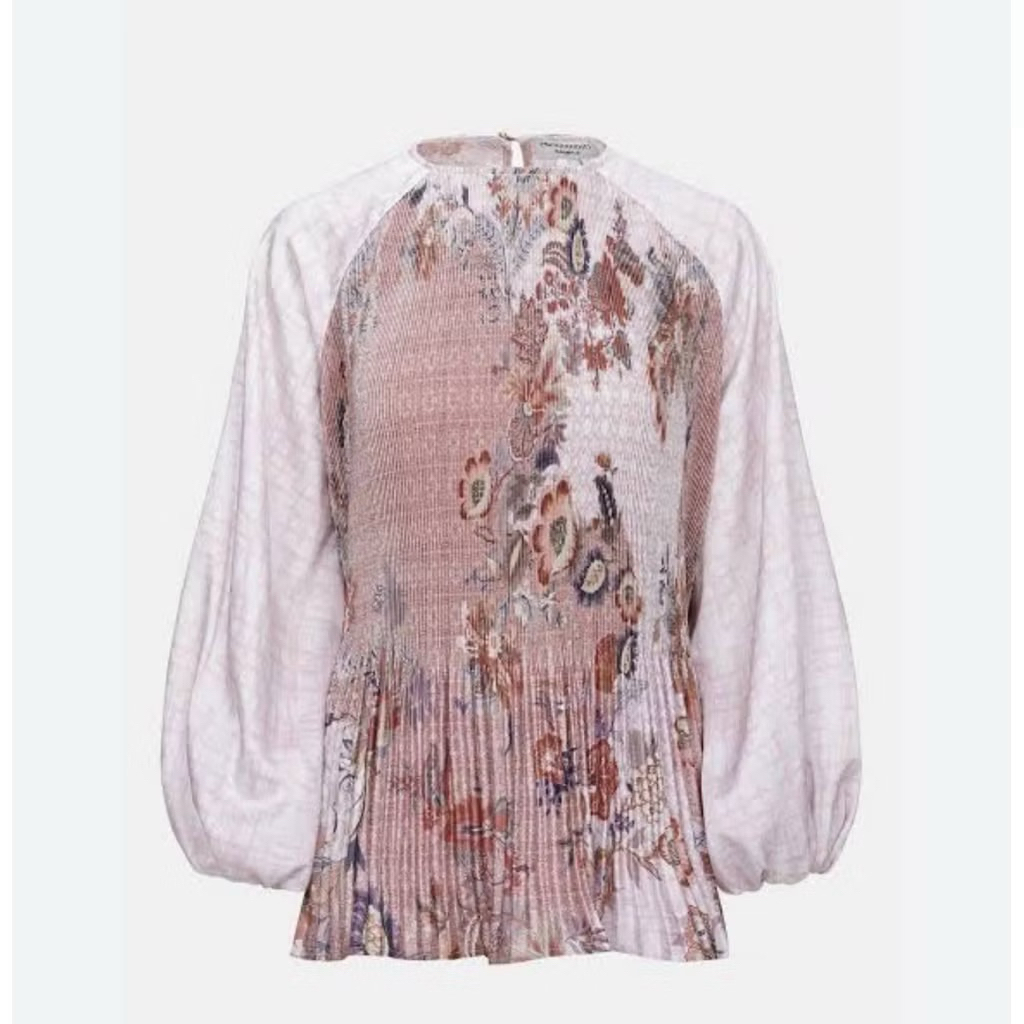 Benang Jarum x Raisa Festive Finesse Pleated Blouse size S - NEW