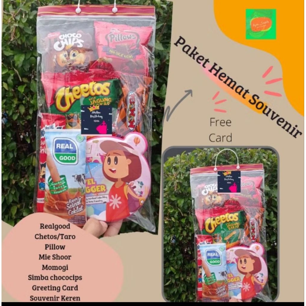 BINGKISAN ULANG TAHUN ANAK FREE SOUVENIR TEMPAT MAKAN BINGKISAN ULANG TAHUN ANAK