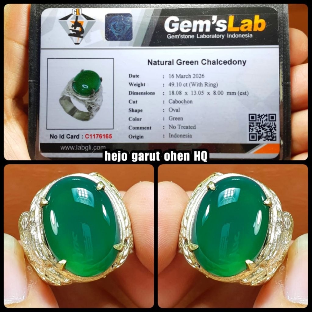 batu akik kuno ijo Garut ohen asli warna super ya