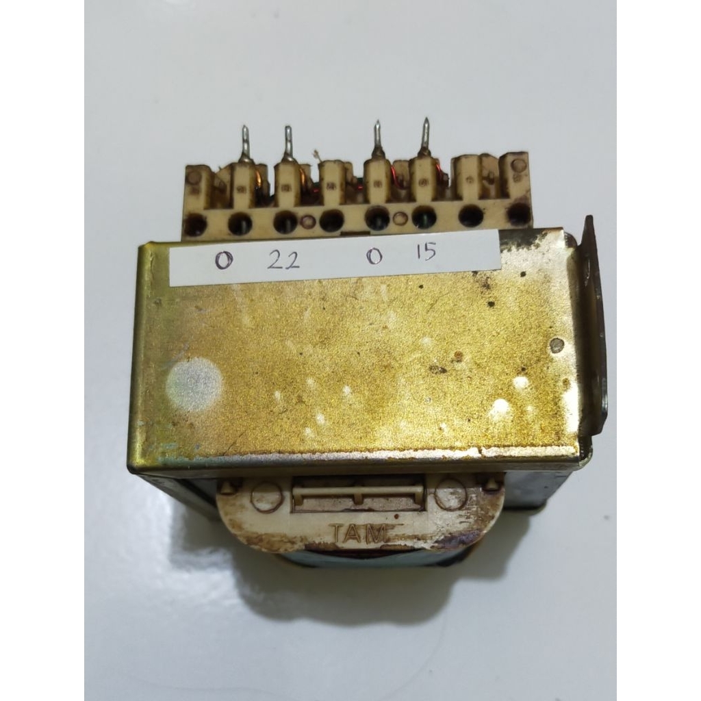 TRAFO Copotan 3,5 A ..non CT 15 volt & 22 volt.
