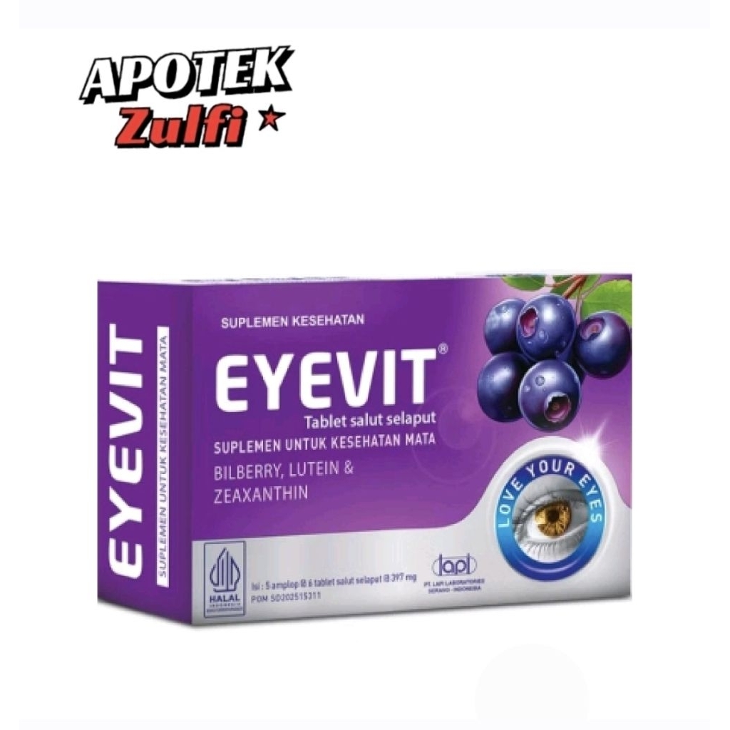 EYEVIT SUPLEMEN MATA MINUS KEMASAN BARU