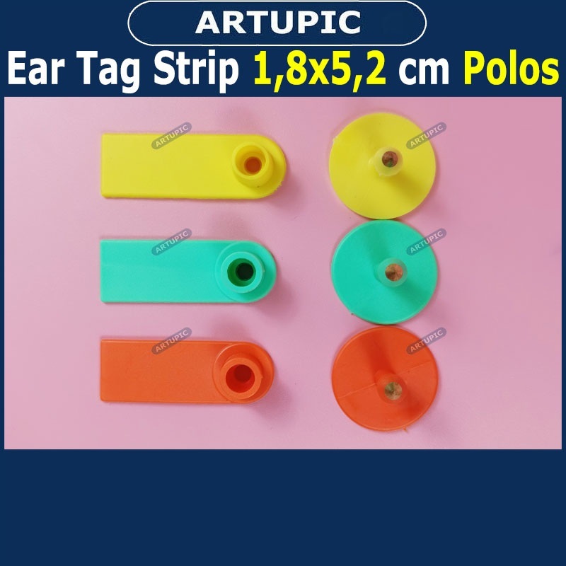 Ear Tag Strip 1.8x5.2 cm POLOS ECERAN Eartag Necktag Anting bisa Kalung Kambing Sapi Babi Domba Jyda