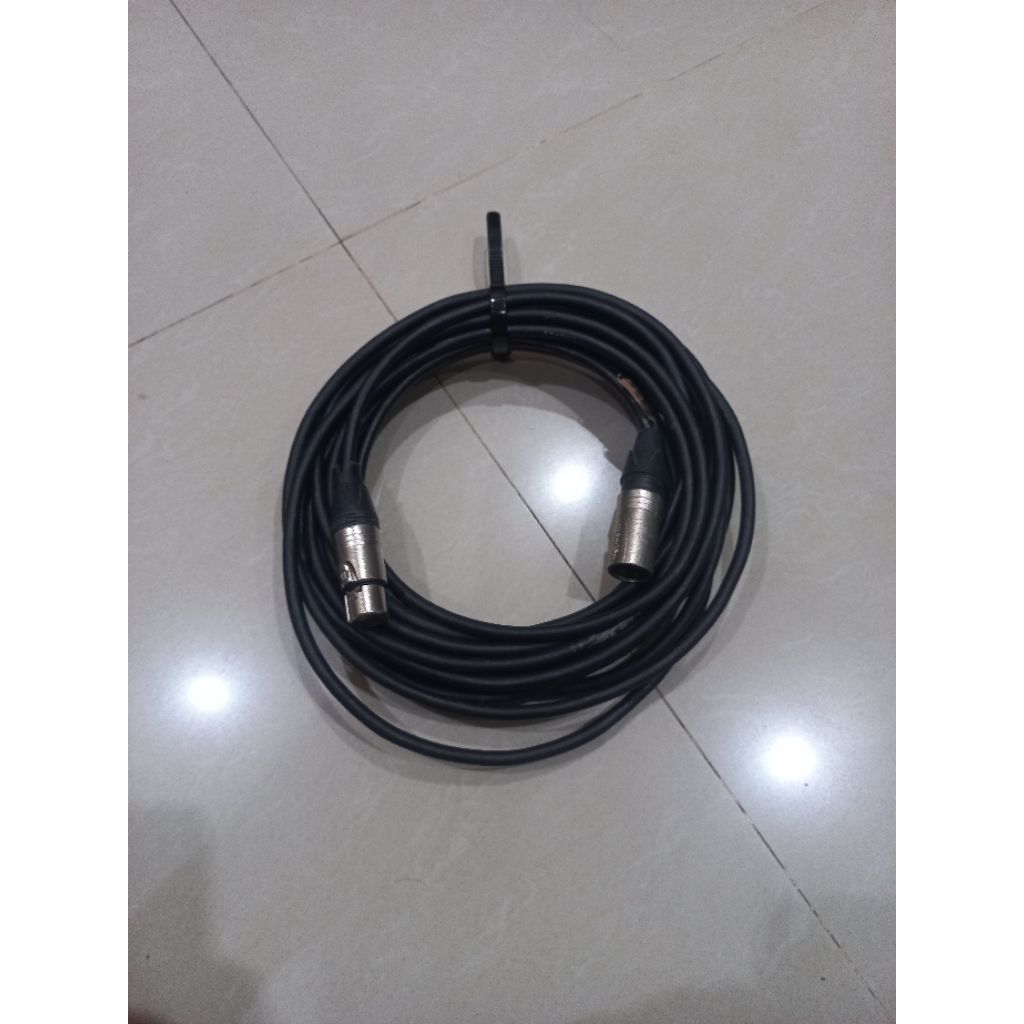 Kabel XLR Canare 10M + Neutrik Original Mic Audio Profesional 10 Meter Bekas Normal