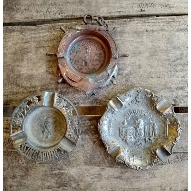 asbak singapore jadul vintage antik