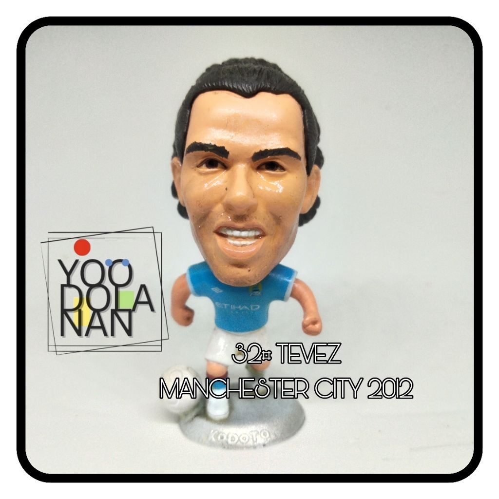 32# TEVEZ - MANCHESTER CITY 2012 KODOTO SOCCERWE FIGURE PEMAIN BOLA