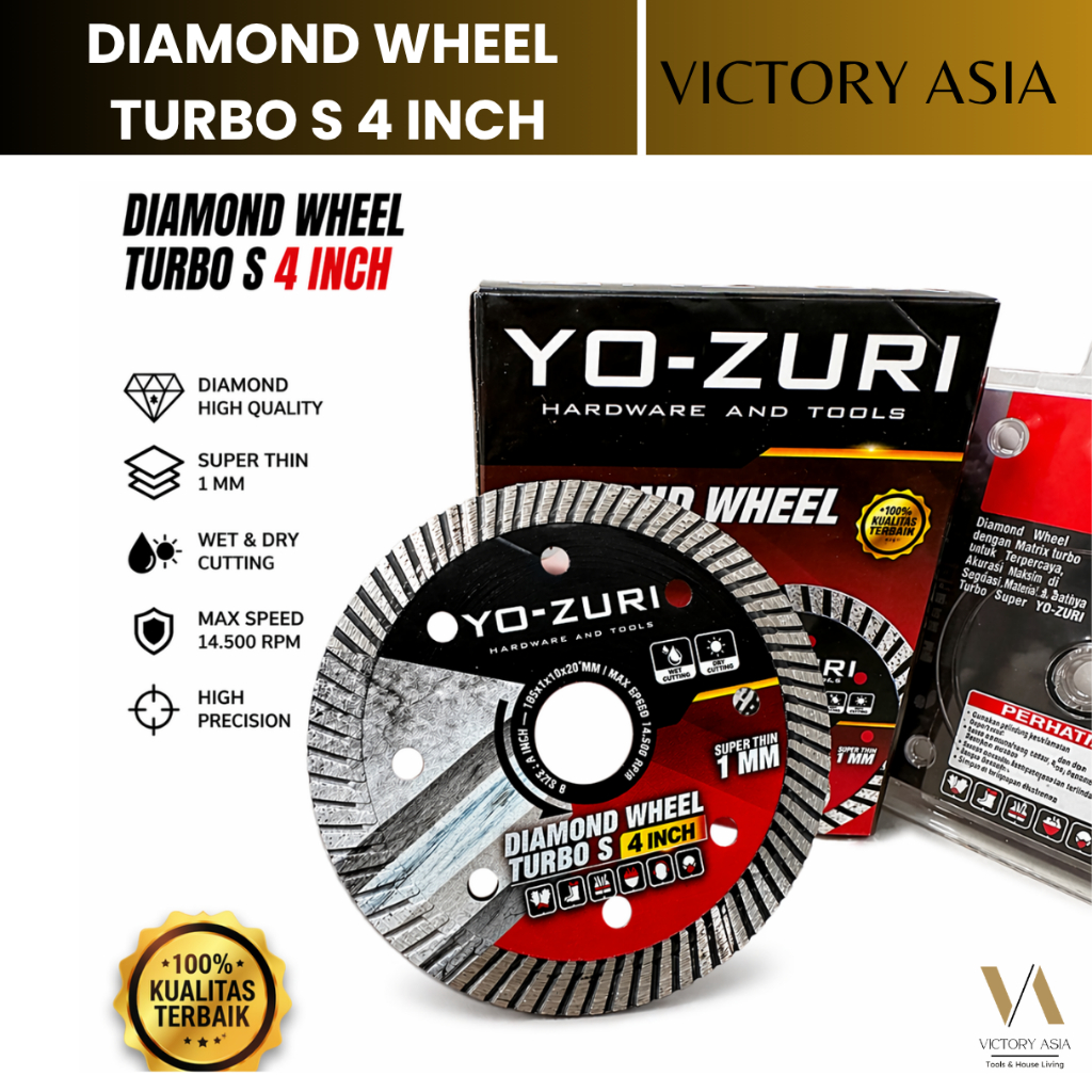 Diamond Wheel Turbo / DMW Turbo Mata Pisau Keramik Diamond Wheel Granite