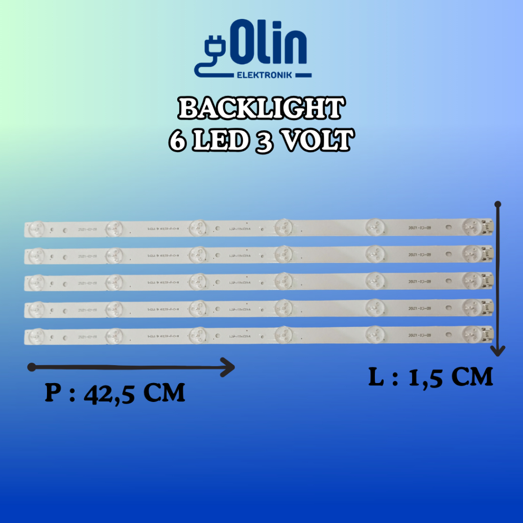 BACKLIGHT 6 LED 3 VOLT POLYTRON 24 INCH