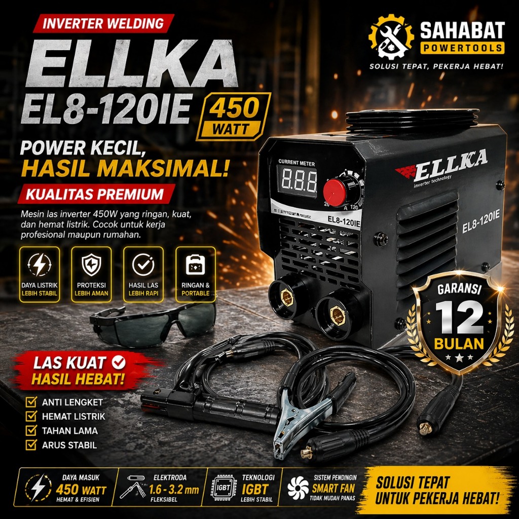 DIGITAL VERSI ELLKA Mesin Las Mig 450 Watt Listrik trafo las welding inverter Las Las Listrik Weldin