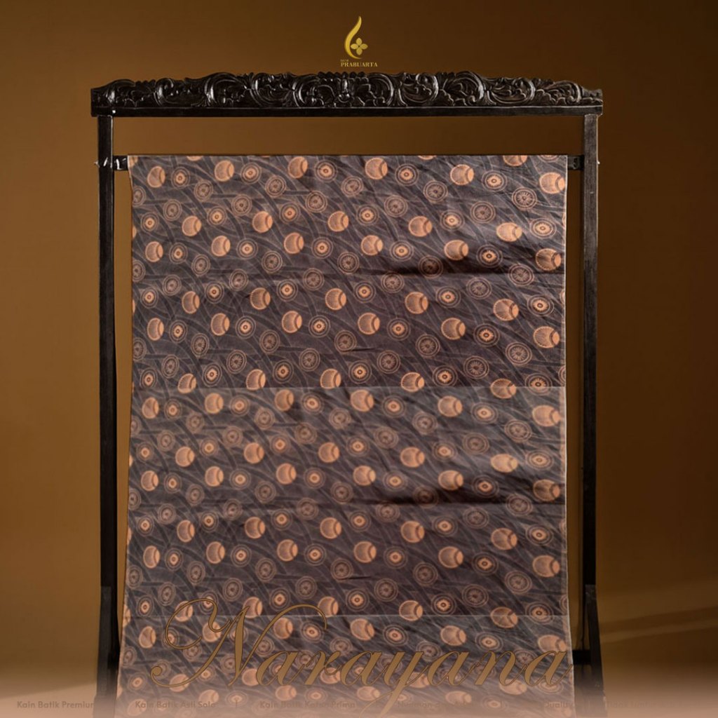 Batik Prabuarta - Kain Batik Solo Modern Premium Narayana Batik Katun Motif Gelap