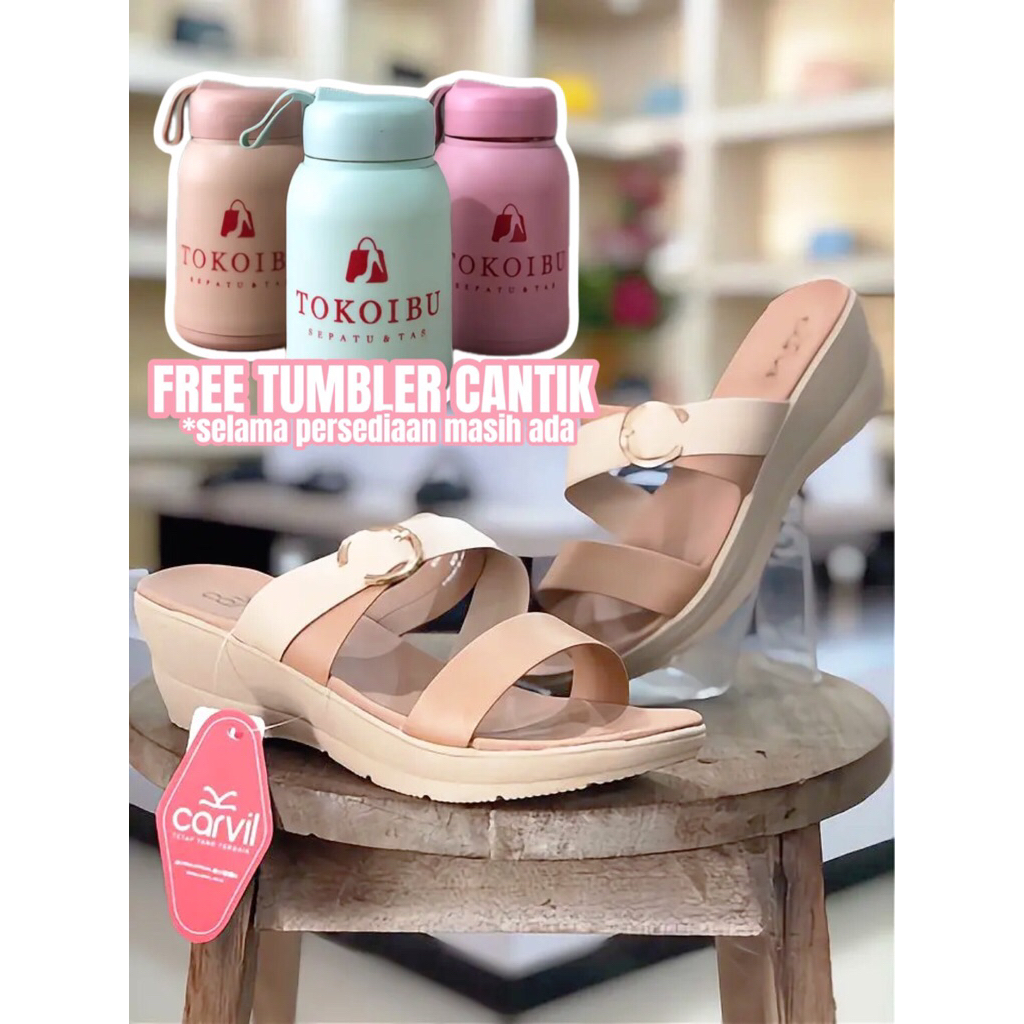 sandal cewe dewasa CARVIL / Kirishima 02 L / moca