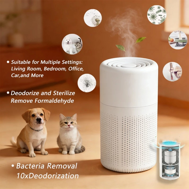 Air Purifier CREAROMA - Penyaring Udara, Deodorizer, Ion Negatif