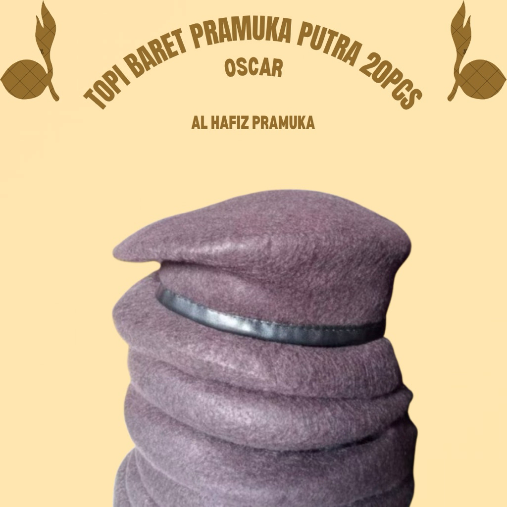 TOPI PRAMUKA BARET OSCAR SD GROSIR