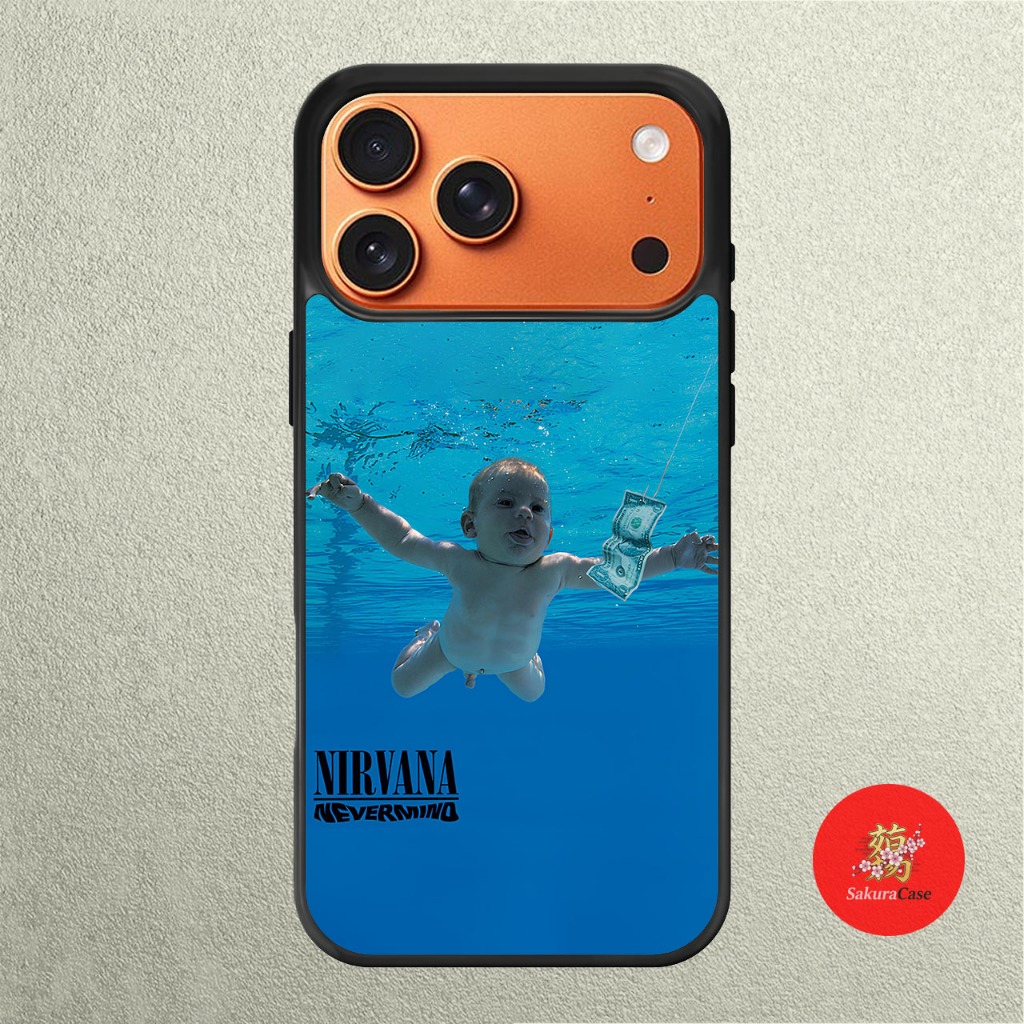 iPhone Case 17 16 15 14 13 12 11 X XR Xs 8 7 6 5 Plus Pro Max Air Softcase NIRVANA Nevermind