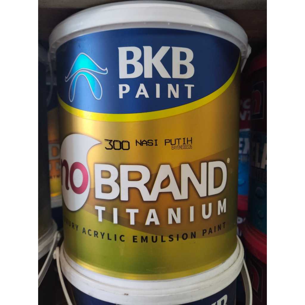 Cat Titanium No Brand  BKB Paint Warna 300 Nasi Putih Ukuran 5 Kg Dan 20Kg
