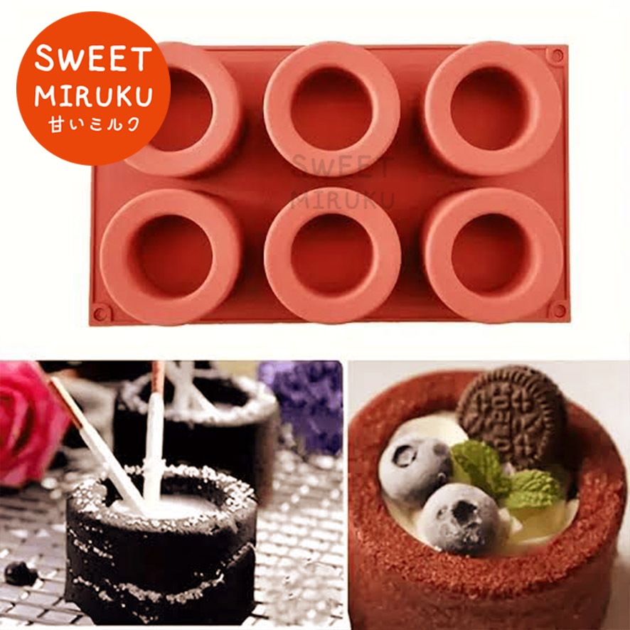 B197 CETAKAN SILIKON BENTUK GELAS BULAT SHOT GLASS UNTUK MOUSSE CREAM JELLY ART PUDDING DEKORASI KUE