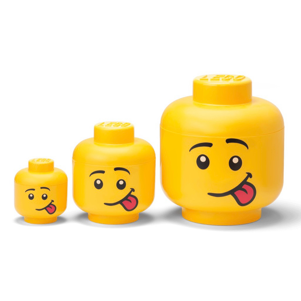 Original Lego Storage Head size L  Size msize s / Tempat Penyimpan lego Storage Large Size