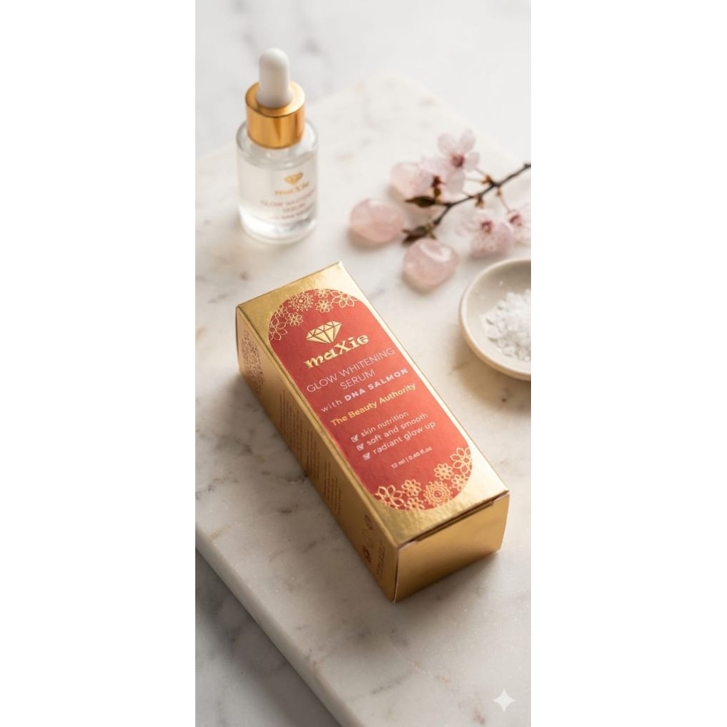 Serum Maxie glow DNA Salmon || Glow Whitening Serum Maxie Glow skincare kemasan terbaruu