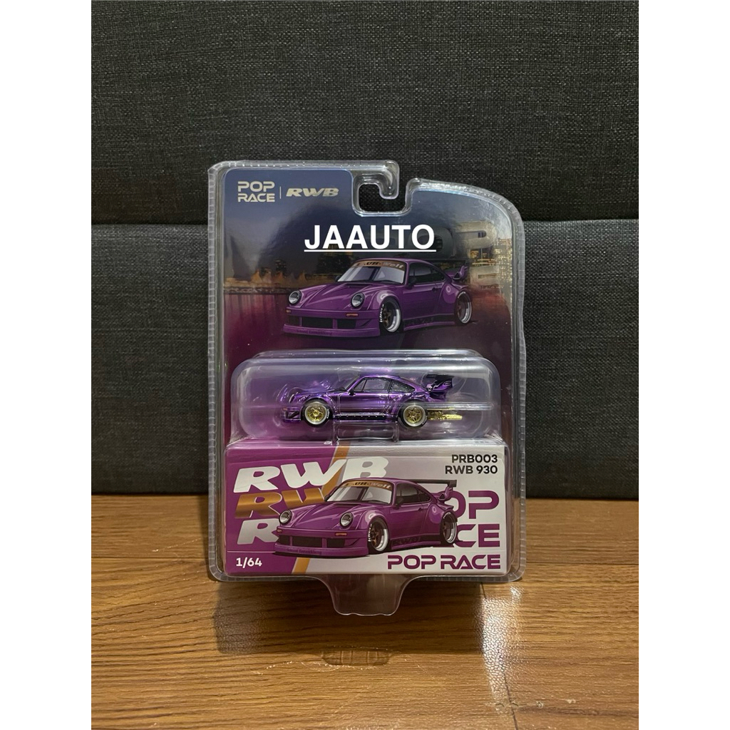 Pop Race Diecast Porsche 930 RWB 1/64 Ungu Purple Chrome Limited Edition Vancouver PRN003 Mini Scale