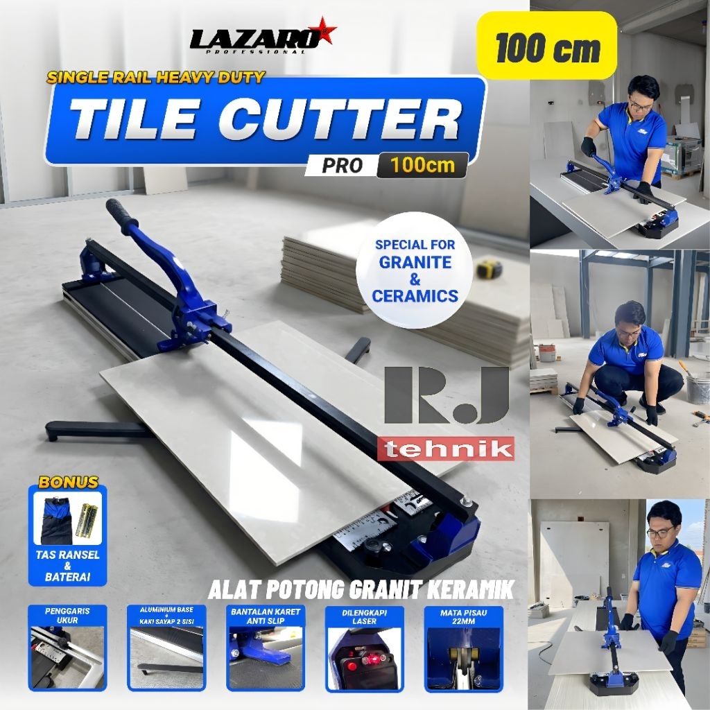 Alat Potong Pemotong Granit Keramik Tile Cutter 100 cm 1 Meter Manual Dorong Granite Tile Cutter Laz