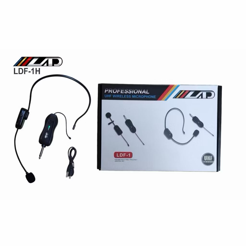 Microphone LAD LDF 1 Jepit Clip On & Bando Headset Mic Wireless