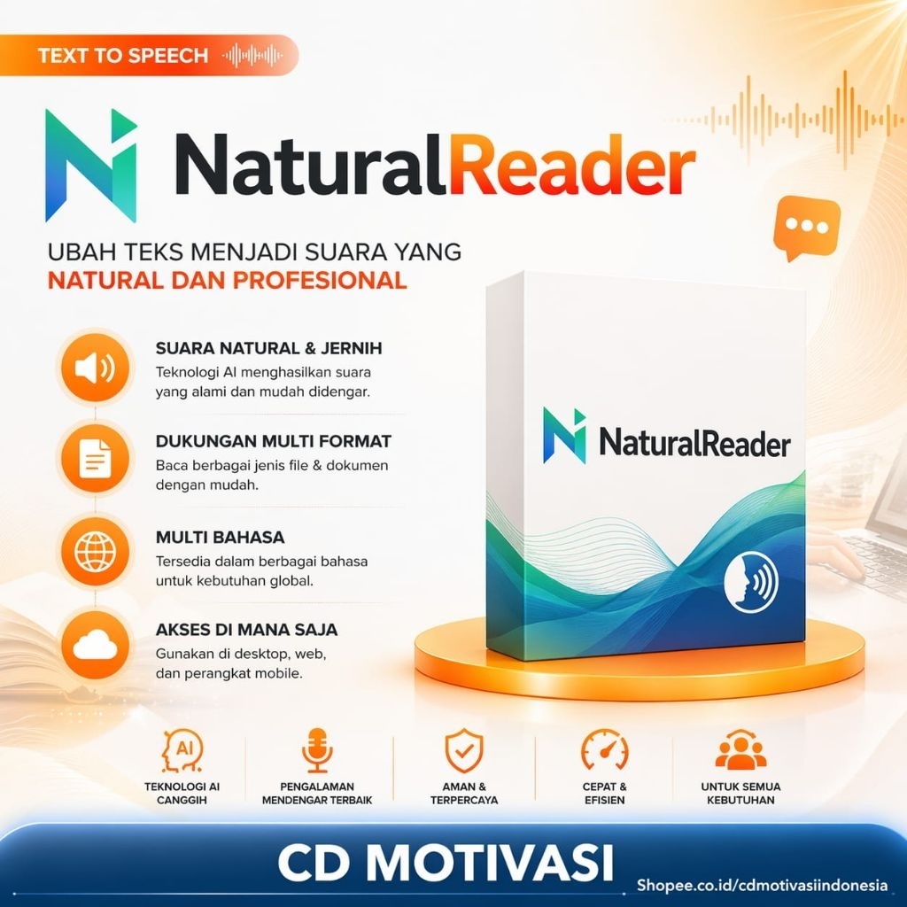 NaturalReader 15 Professional - Aplikasi Pembaca Tulisan Windows - Natural Reader Text To Speech TTS