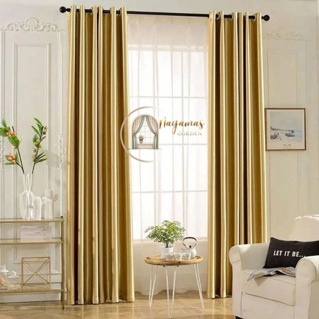GORDEN BLACKOUT GLOSSY/ GORDEN PREMIUM AESTHETIC 6 GELOMBANG TINGGI 100cm - 250cm