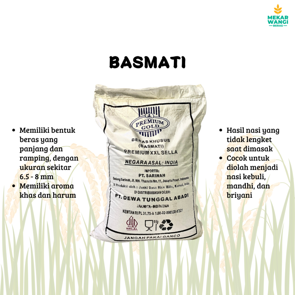 BERAS BASMATI 25kg