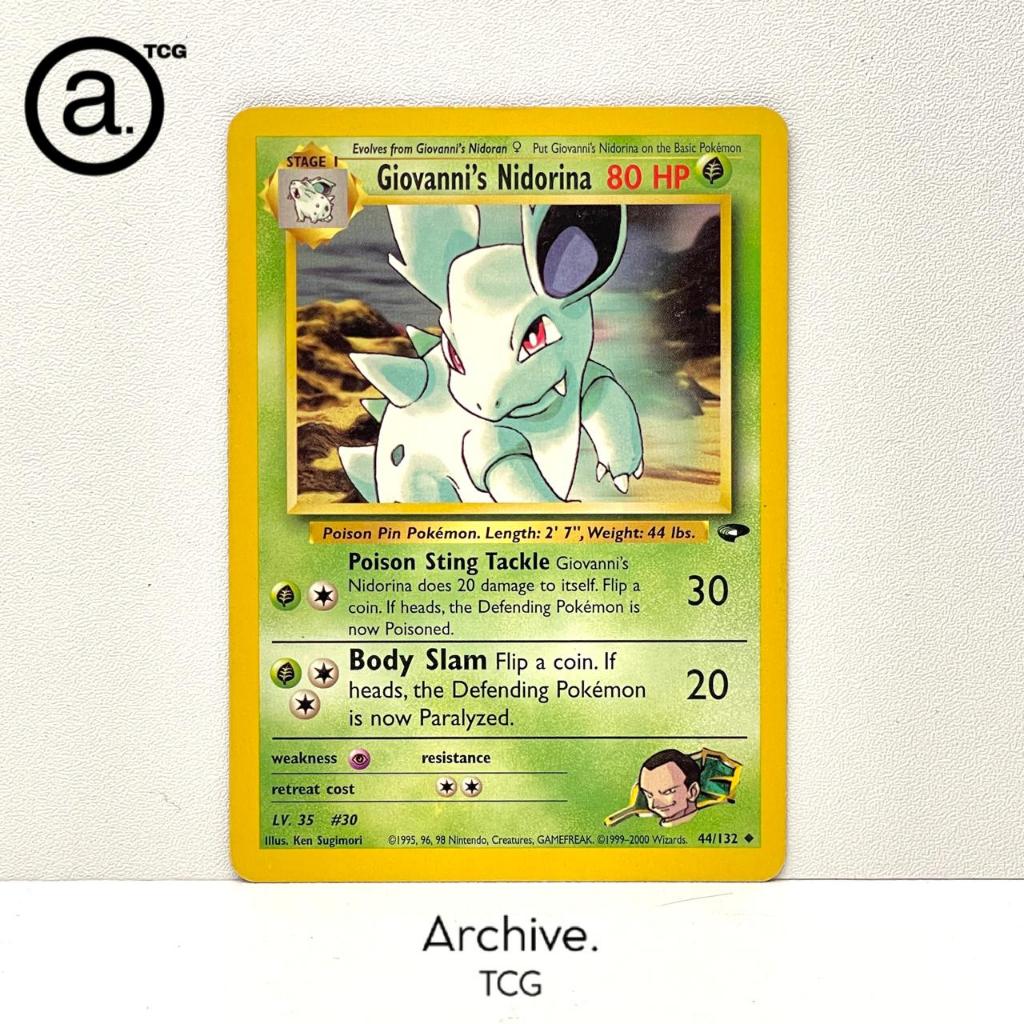 Giovanni's Nidorina (44/132) Pokemon Vintage English ~ Gym Challenge