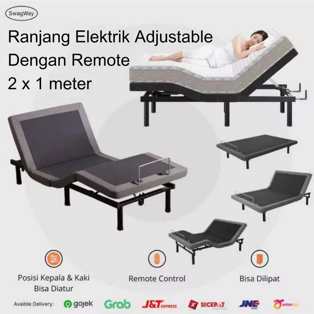 Ranjang Listrik Lipat Otomatis 1M 1 Meter Hospital Folding Bed Ranjang Rumah Sakit Automatic Remote 