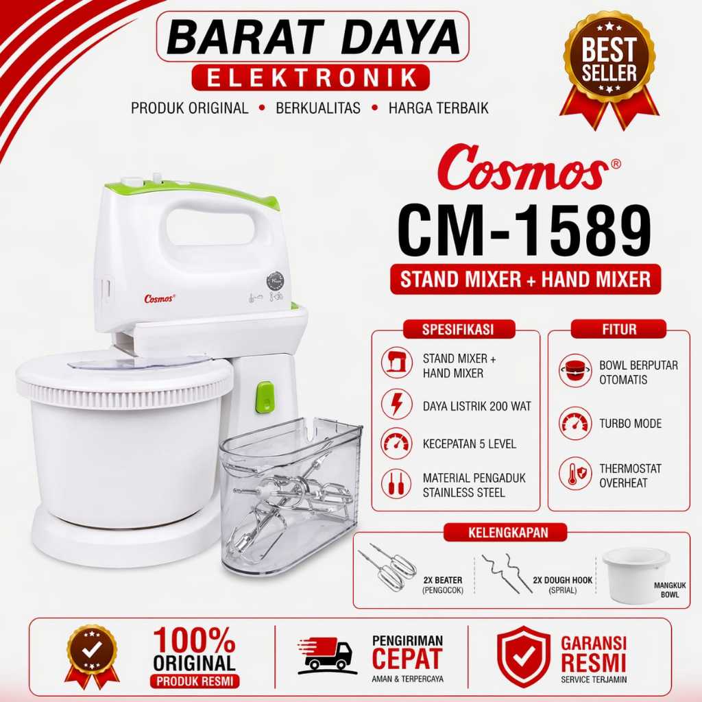 Cosmos Stand Mixer CM-1589 Mixer