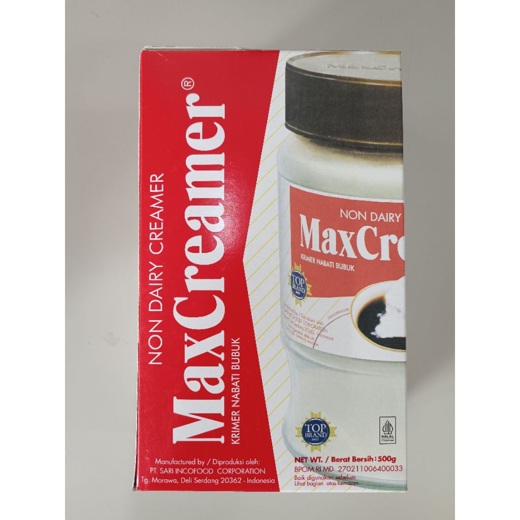 MAX CREAMER BUBUK/ NON DAIRY CREAMER 500GRAM