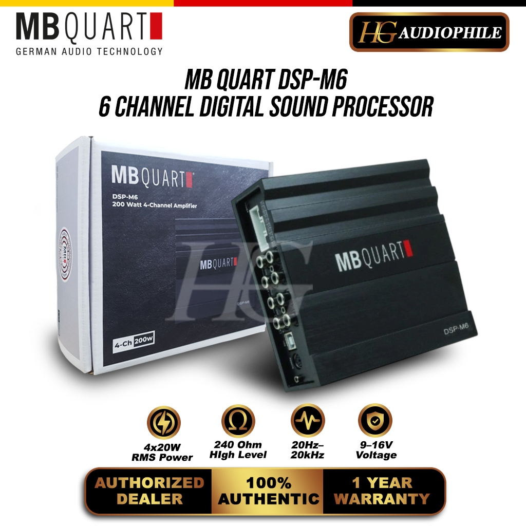 MB Quart DSP-M6 6 Channel DSP Amplifier Processor