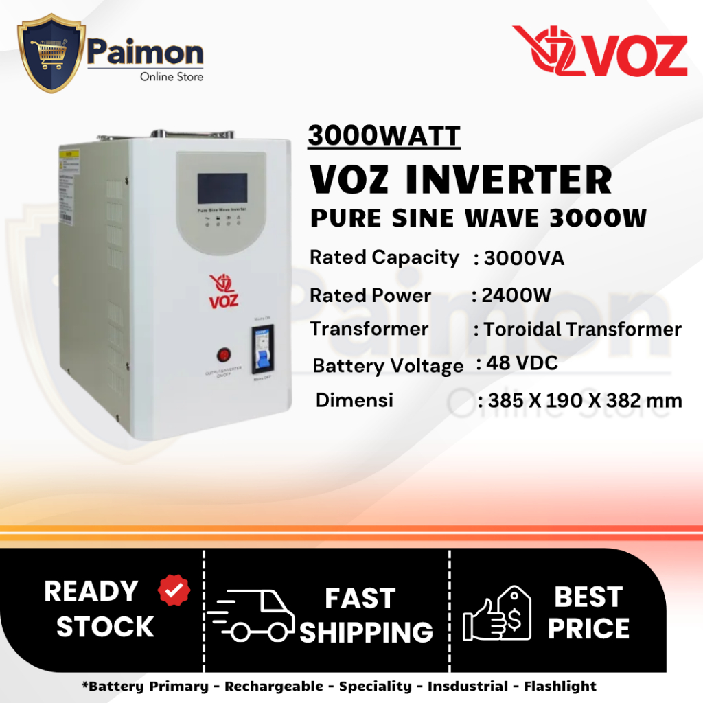 Voz Inverter PSW 3000 W - Pure Sine Wave