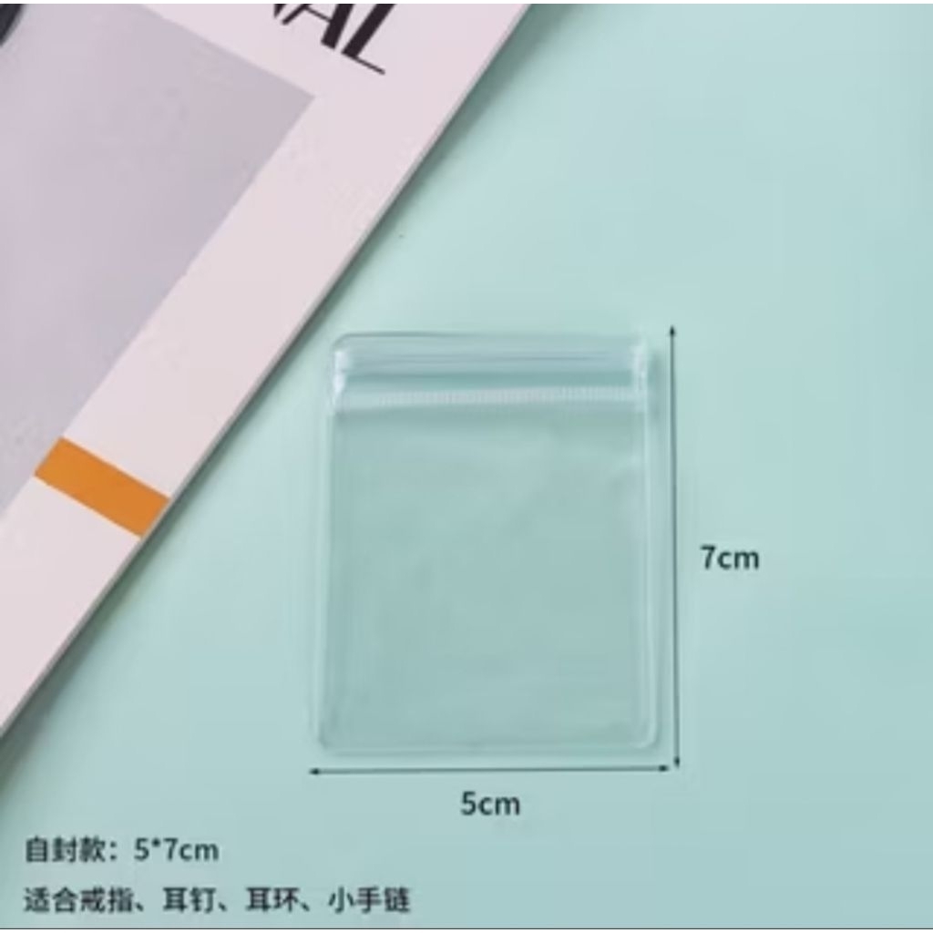 (1pc) Plastik Klip Mika Tebal / Plastic Clip 0.26mm. ukuran 5 x 7cm
