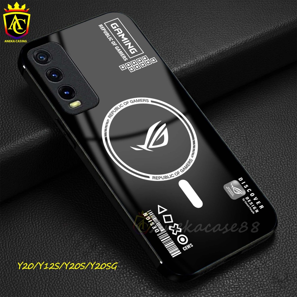 Softcase Vivo Y20/Y20S/Y12S/Y20SG - Motif terbaru Magsafe ROG - Softcase hp Vivo casing hp Glossy un