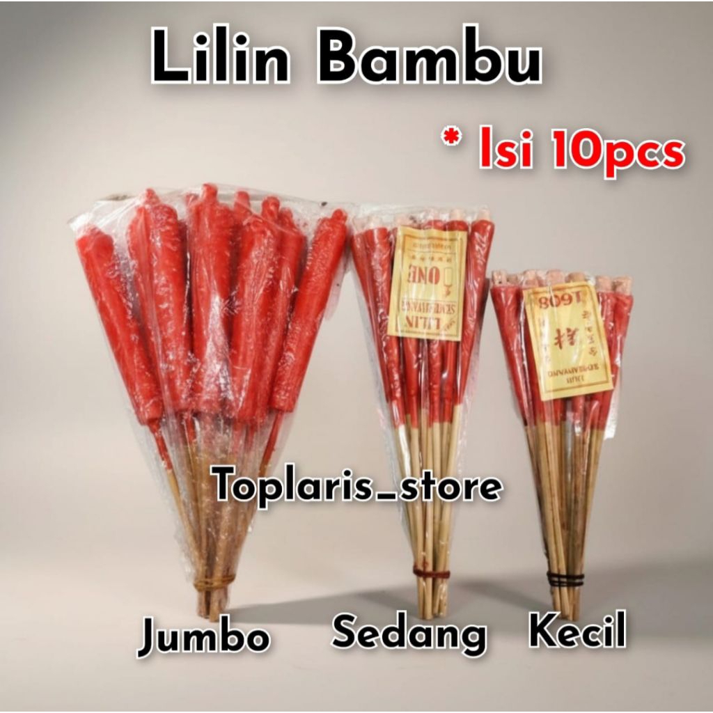 Lilin Kaki Bambu Merah