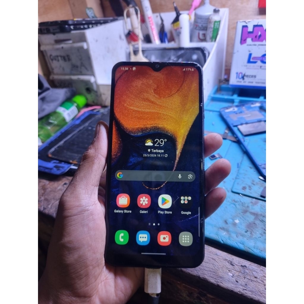 mesin samsung a50 6/128gb normal perawan