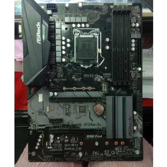 MOTHERBOARD ASROCK B360 PRO 4 + BACK PANEL