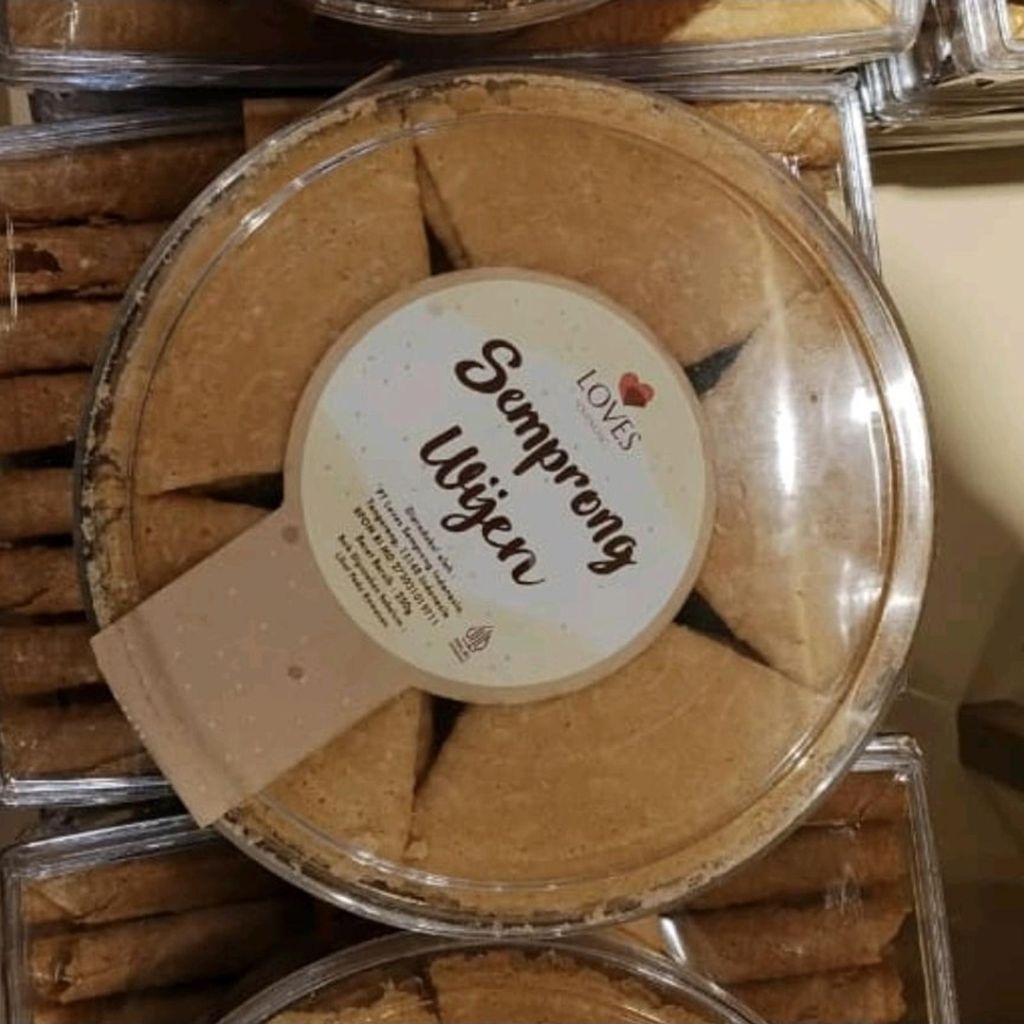 LOVES Semprong Wijen Toples -+250 Gram - Snack Khas Wijen dalam Toples Praktis untuk Anda
