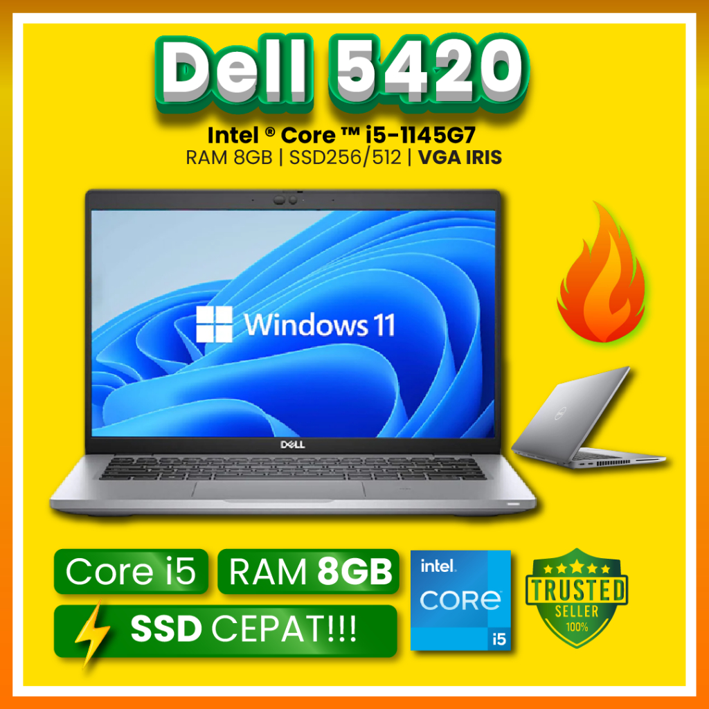 Dell Latitude Core i5 / i7 / Ram 8GB / 16GB Laptop Second | 5420 / 5410 / 5400 / 7480 / 7490 / 7410 