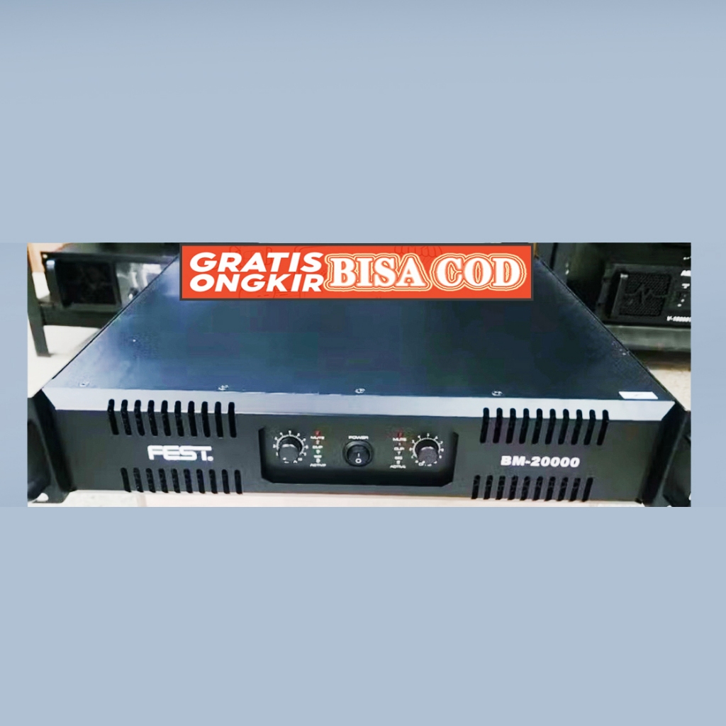 Power Amplifier Fest BM 20000 1000 Watt X 2 BM20000 MJ-GOOD